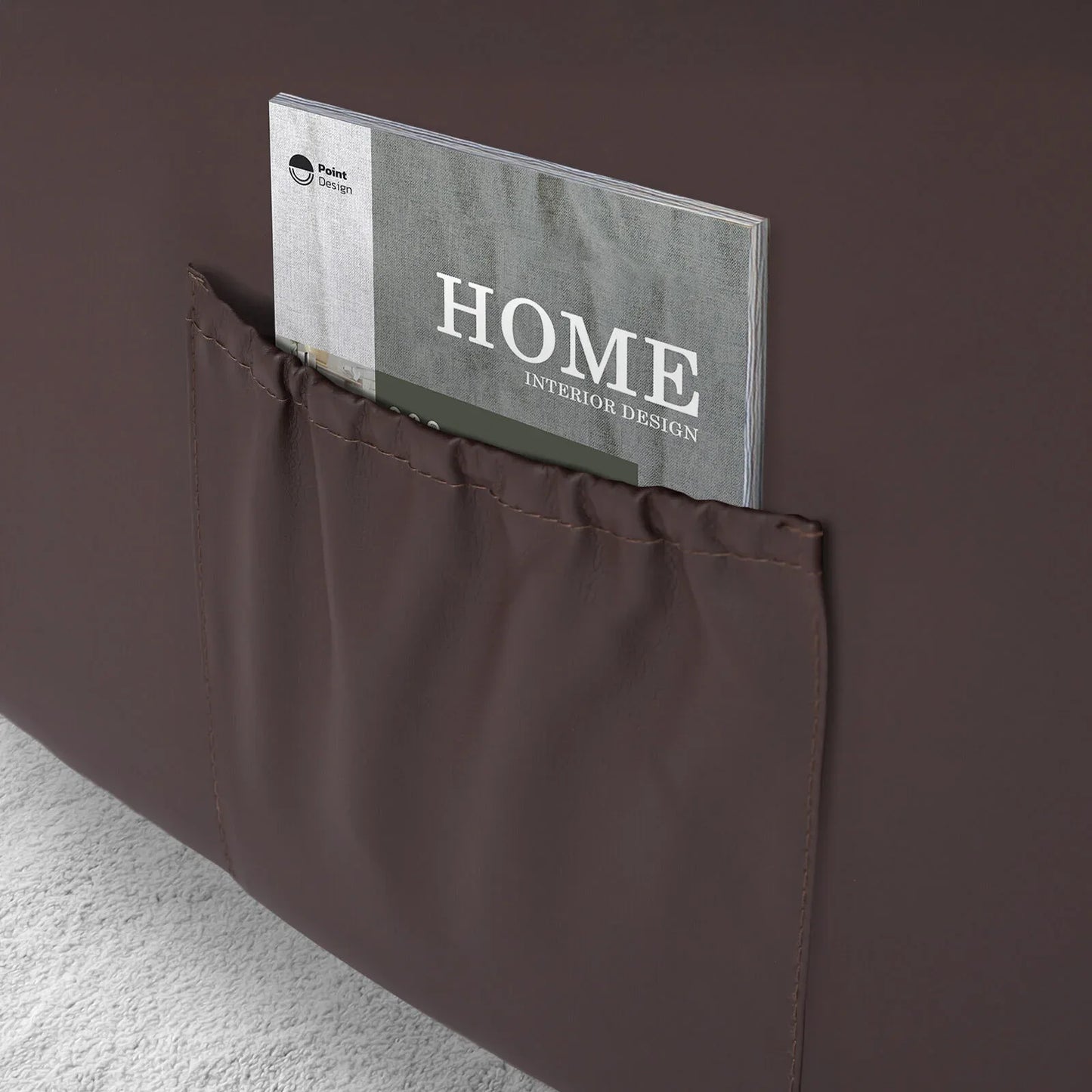 Home Recliner Chair - PU Leather Sofa Lounge Armchair MARLO BROWN - Mekamart Australia