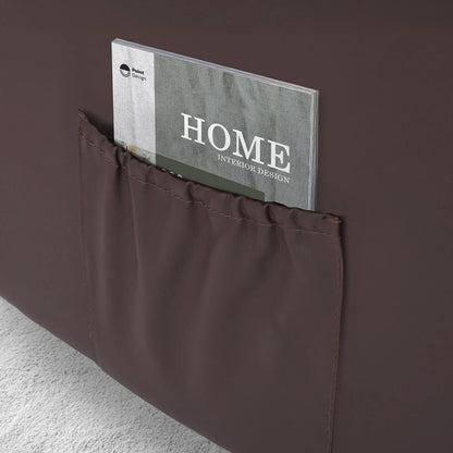 Home Recliner Chair - PU Leather Sofa Lounge Armchair MARLO BROWN - Mekamart Australia