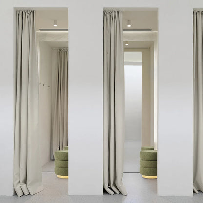 2X Round Stacked Ottoman Stool Teddy Fleece Fabric Foot Rest 38cm GREEN - Mekamart Australia