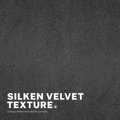 Desk Armchair - Home Office Swivel Chair Adjustable Height Seat PLUME BLACK