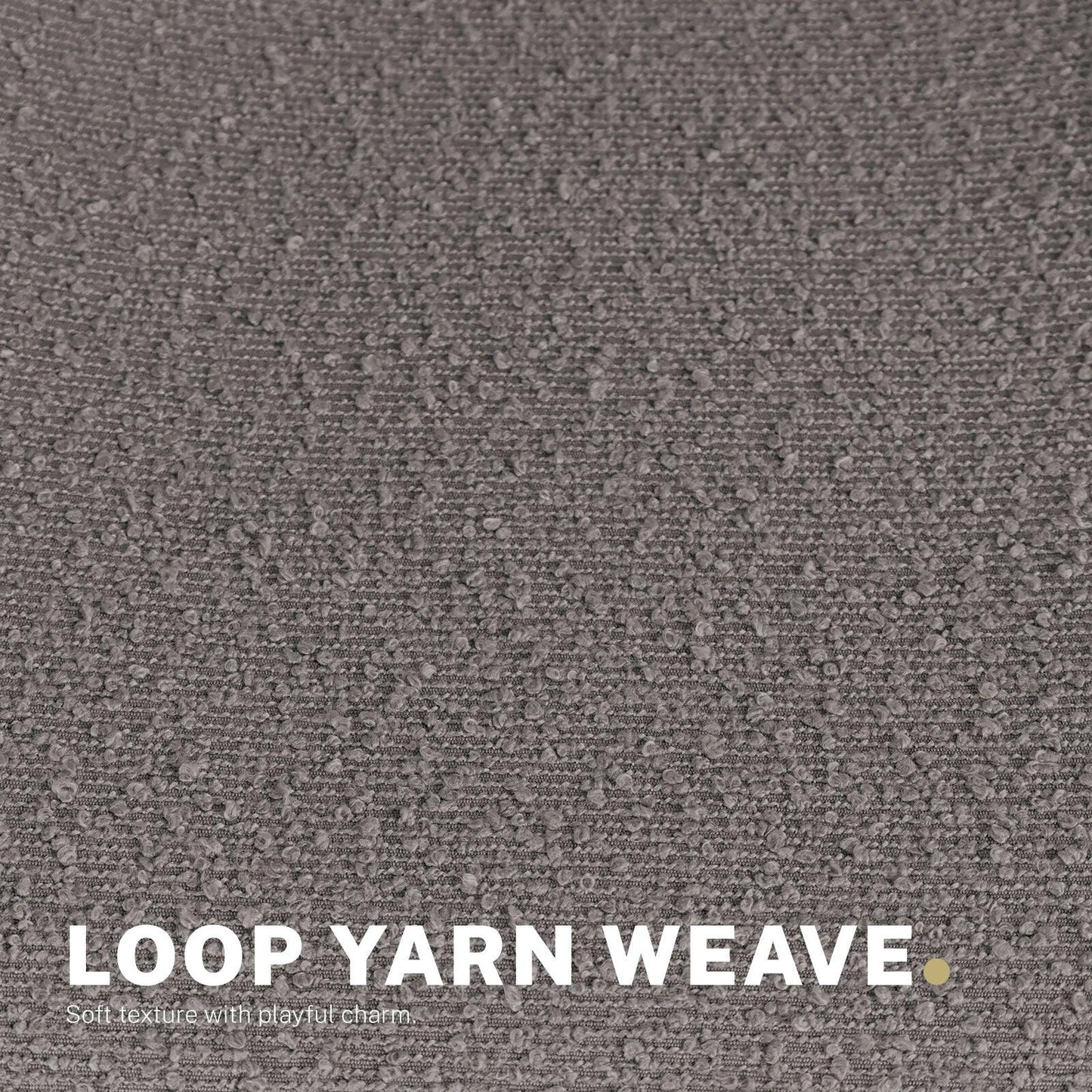 2 Set Office Desk Chair - Loop Yarn Fabric Home Swivel Chair Cut-Out Seat HALO GREY