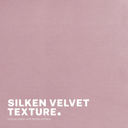 Office Desk Chair - Velvet Armless Swivel Study Seat OVOID PINK