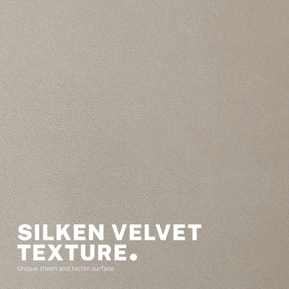 Office Desk Chair - Velvet Home Office Swivel Computer Seat COVE CREAM