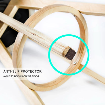 2X Wooden Bar Stool Dining Chair Leather LEILA 72cm BLACK - Mekamart Australia