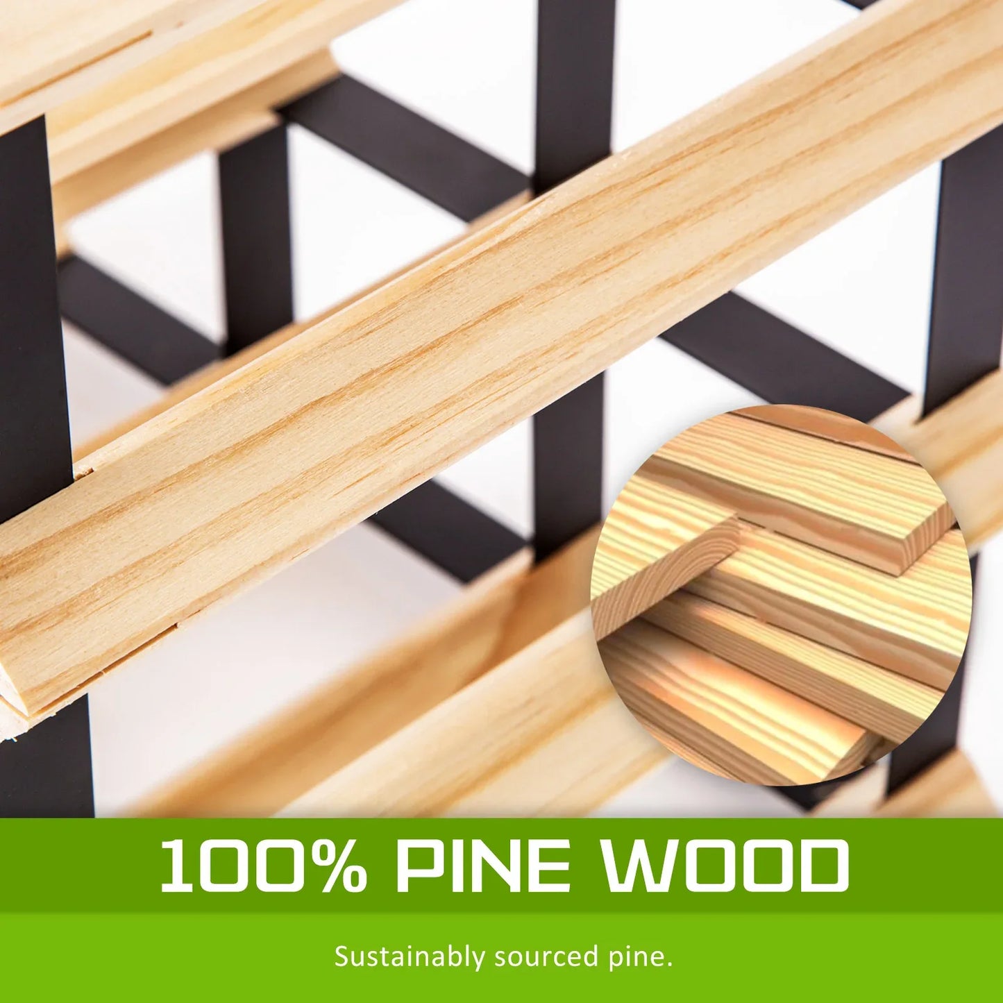 Timber Wine Rack Storage Cellar Organiser 20 Bottle - Mekamart Australia