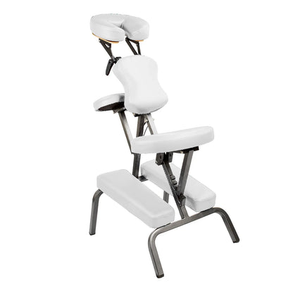 Aluminium Portable Beauty Massage Foldable Chair Table WHITE - Mekamart Australia