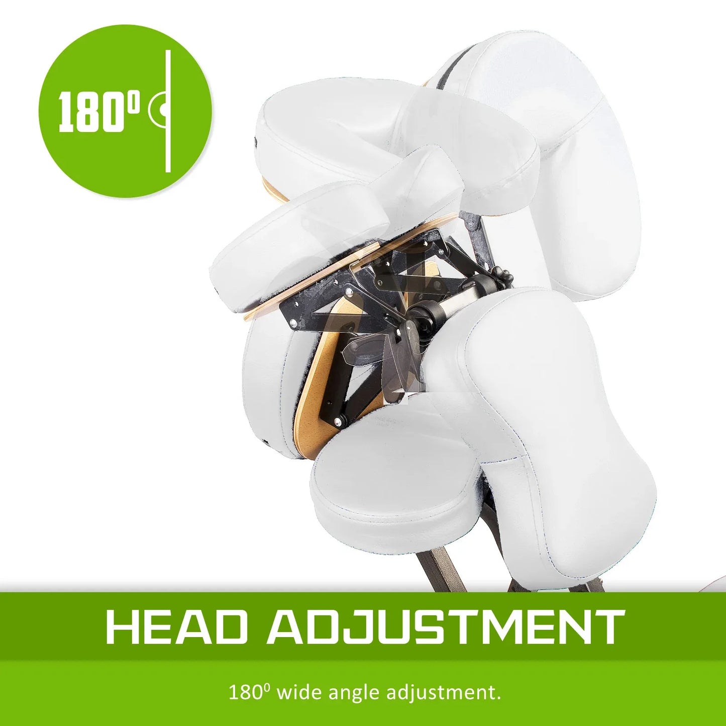 Aluminium Portable Beauty Massage Foldable Chair Table WHITE - Mekamart Australia