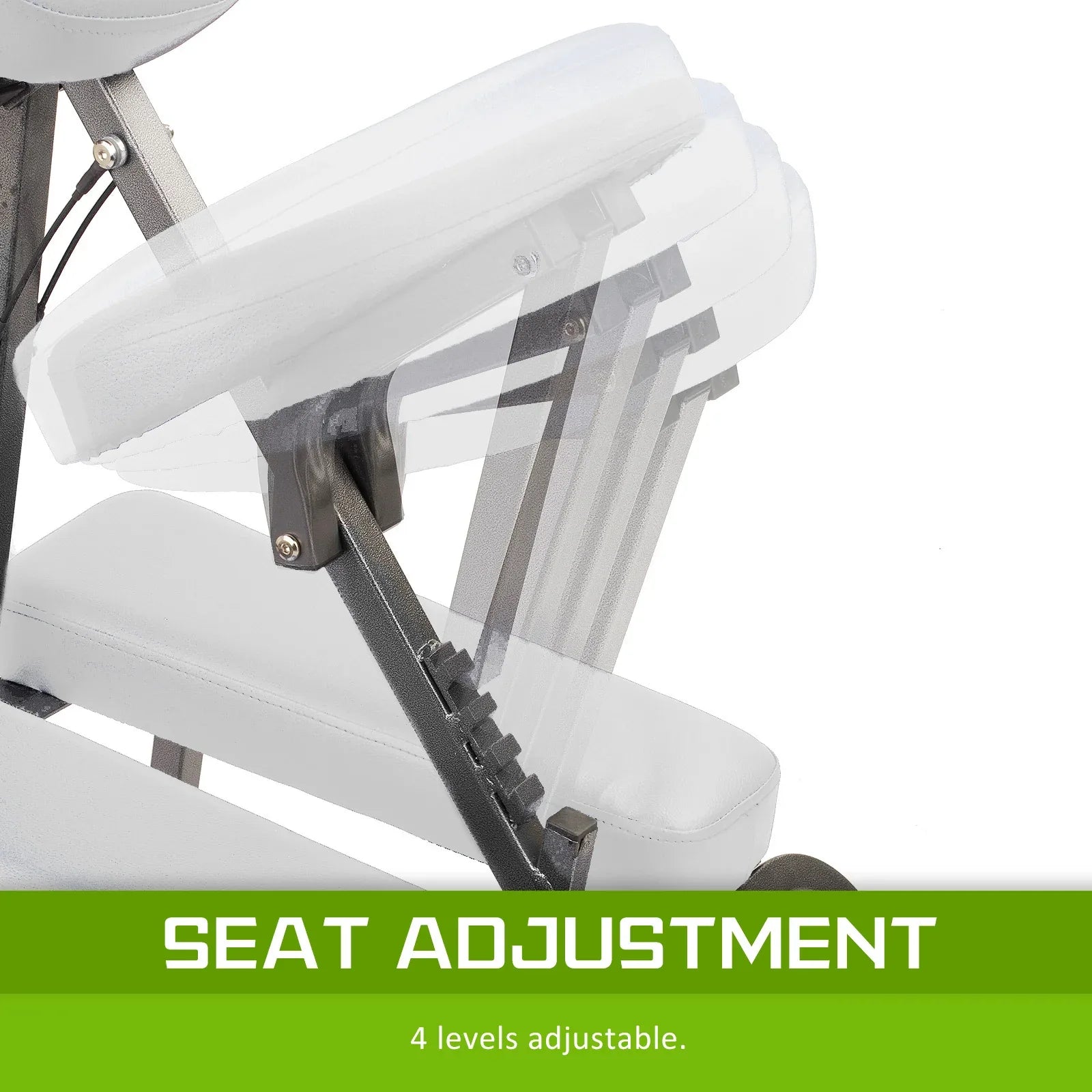 Aluminium Portable Beauty Massage Foldable Chair Table WHITE - Mekamart Australia