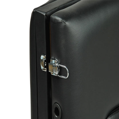 YES4HOMES Black 3 Fold Portable Aluminium Massage Table Massage Bed Beauty Therapy - Mekamart Australia