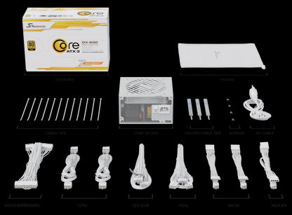 Seasonic CORE GX-650 White ATX 3.1 650W (SRP-CGX651-A5A32SF-WHITE)