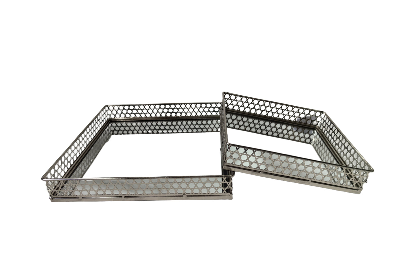 Nina Tray - Rectangle - Small - Silver