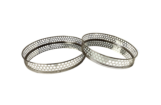 Nina Tray - Round - Set of 2 - Silver