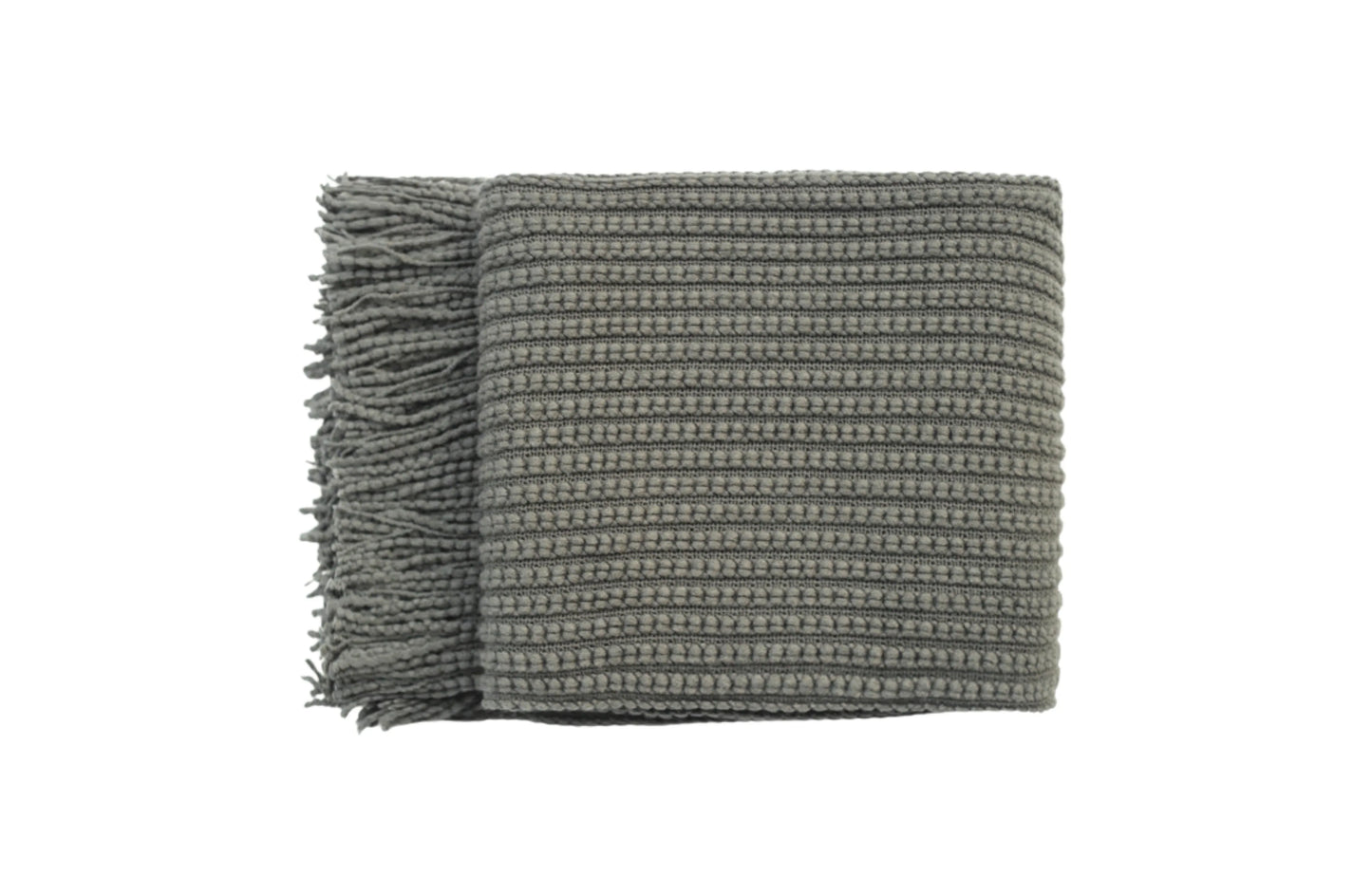 Levi Throw Rug Blanket - Dark Grey - Mekamart Australia