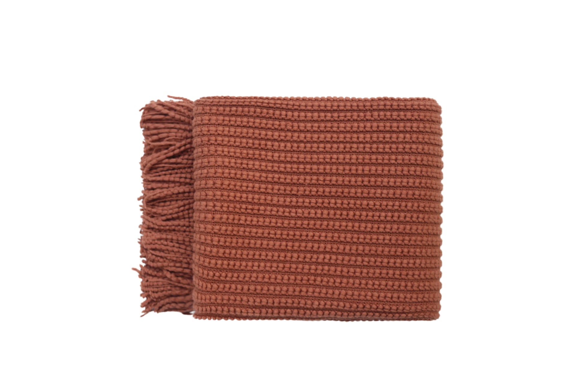 Levi Throw Rug Blanket - Orange - Mekamart Australia
