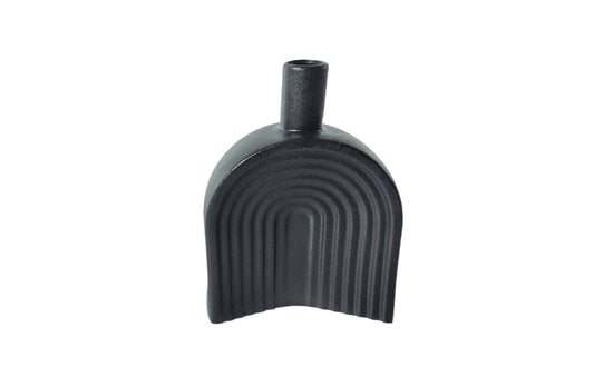 Nordic Arch Vase - Black