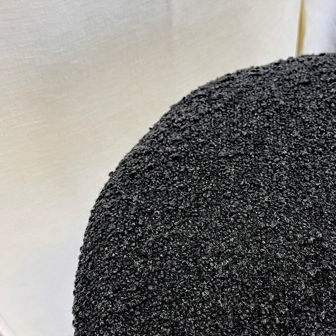 Interior Ave - Royale Black Boucle Kitchen Bar Stool - Mekamart Australia