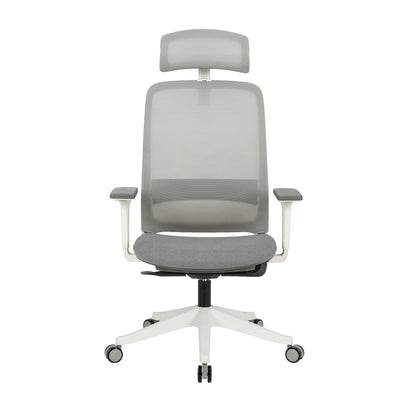 Carlie High Back Molded Foam Seat Ergonomic Office Chair In Grey