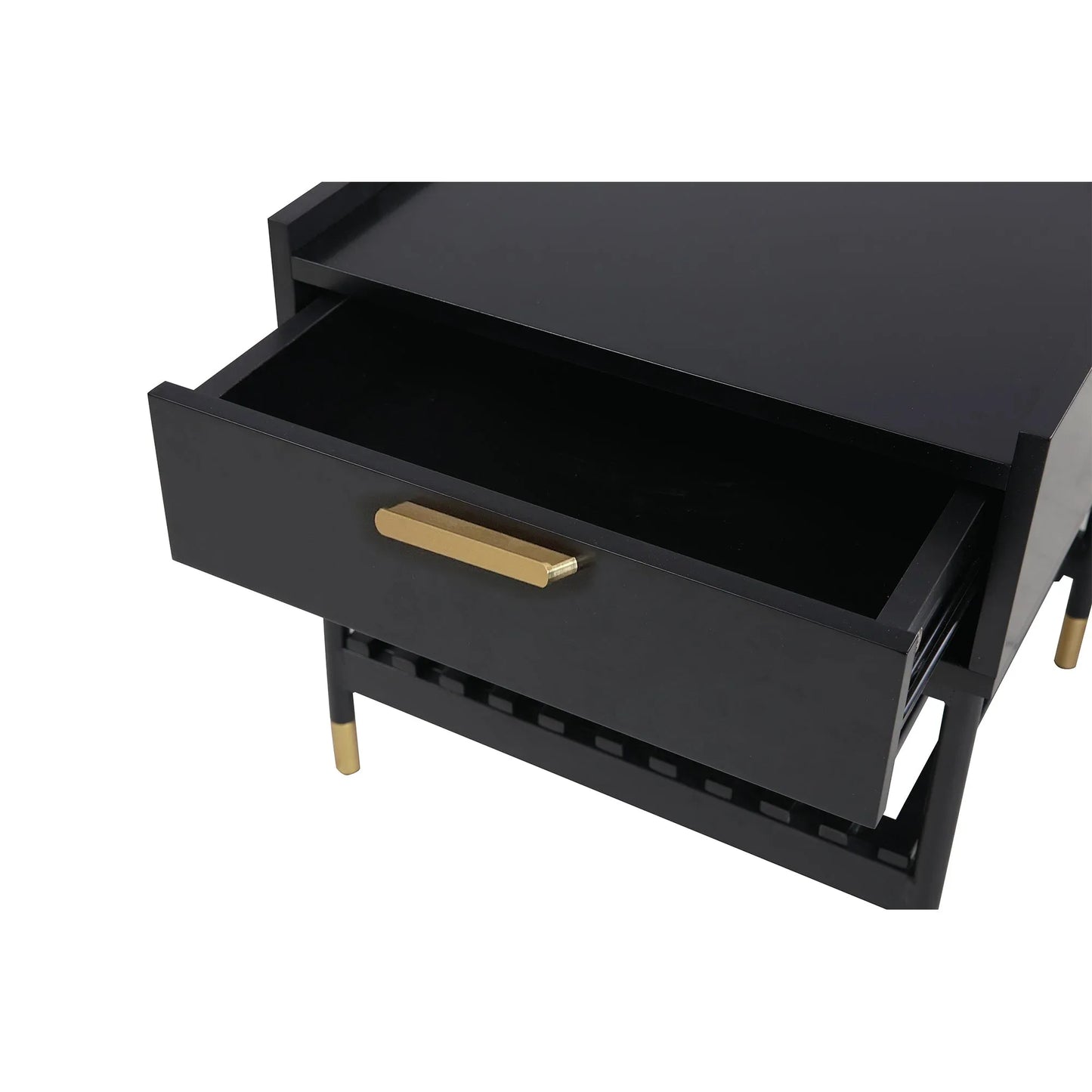 ALCONA Night Stand In Matte Black - Mekamart Australia
