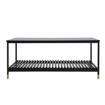 ALCONA Coffee Table In Matte Black - Mekamart Australia