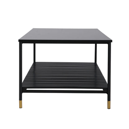 ALCONA Coffee Table In Matte Black - Mekamart Australia