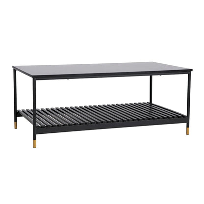 ALCONA Coffee Table In Matte Black - Mekamart Australia