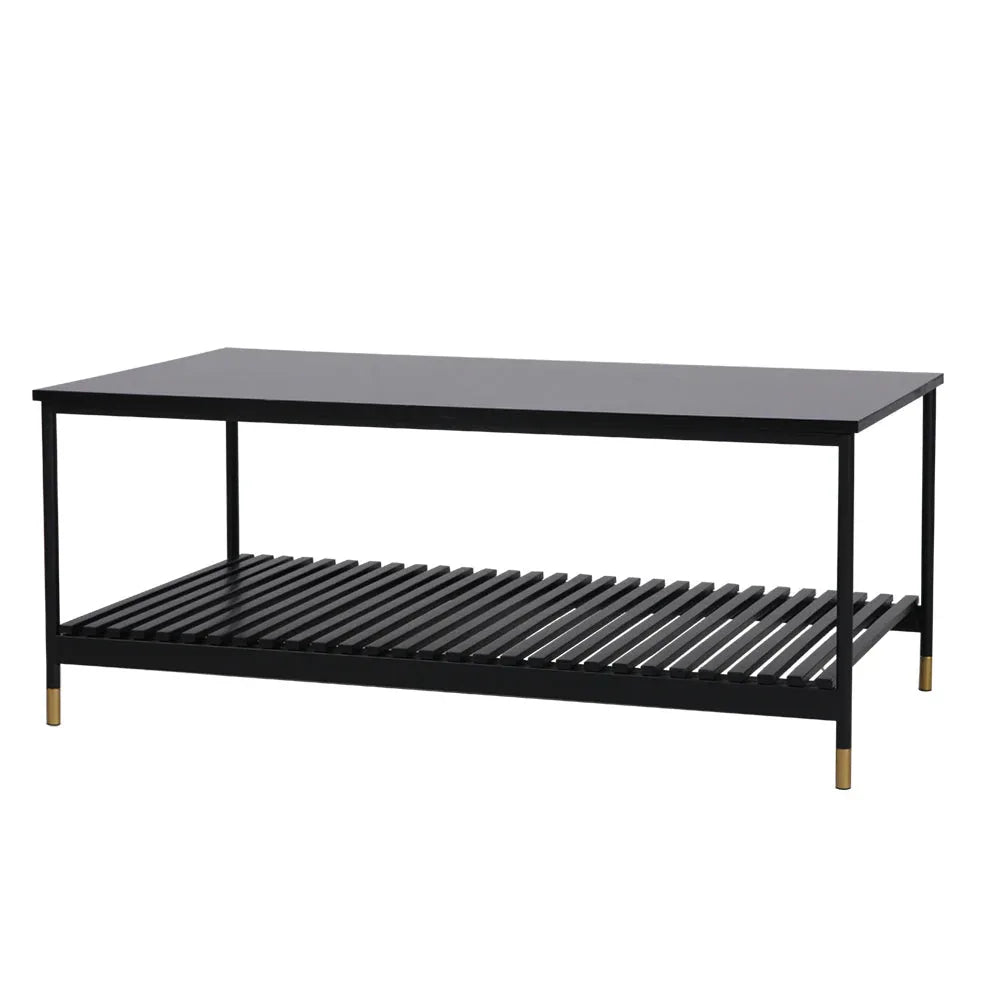 ALCONA Coffee Table In Matte Black - Mekamart Australia