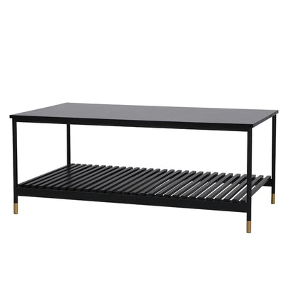 ALCONA Coffee Table In Matte Black - Mekamart Australia