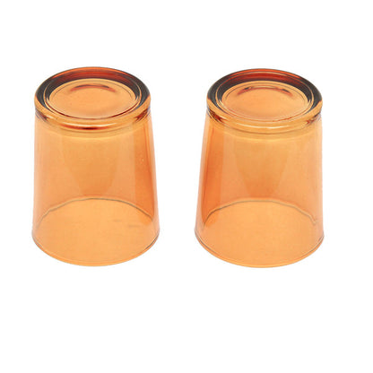 20 Pack Orange Glass Votive Tealight Candle Holders House Party Centerpiece Xmas Wedding Decor Glass Candlestick Party Decorations Bridal Baby Shower Event