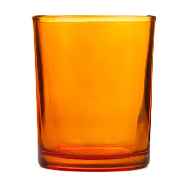 40 Pack Orange Glass Votive Tealight Candle Holders House Party Centerpiece Xmas Wedding Decor Glass Candlestick Party Decorations Bridal Baby Shower Event