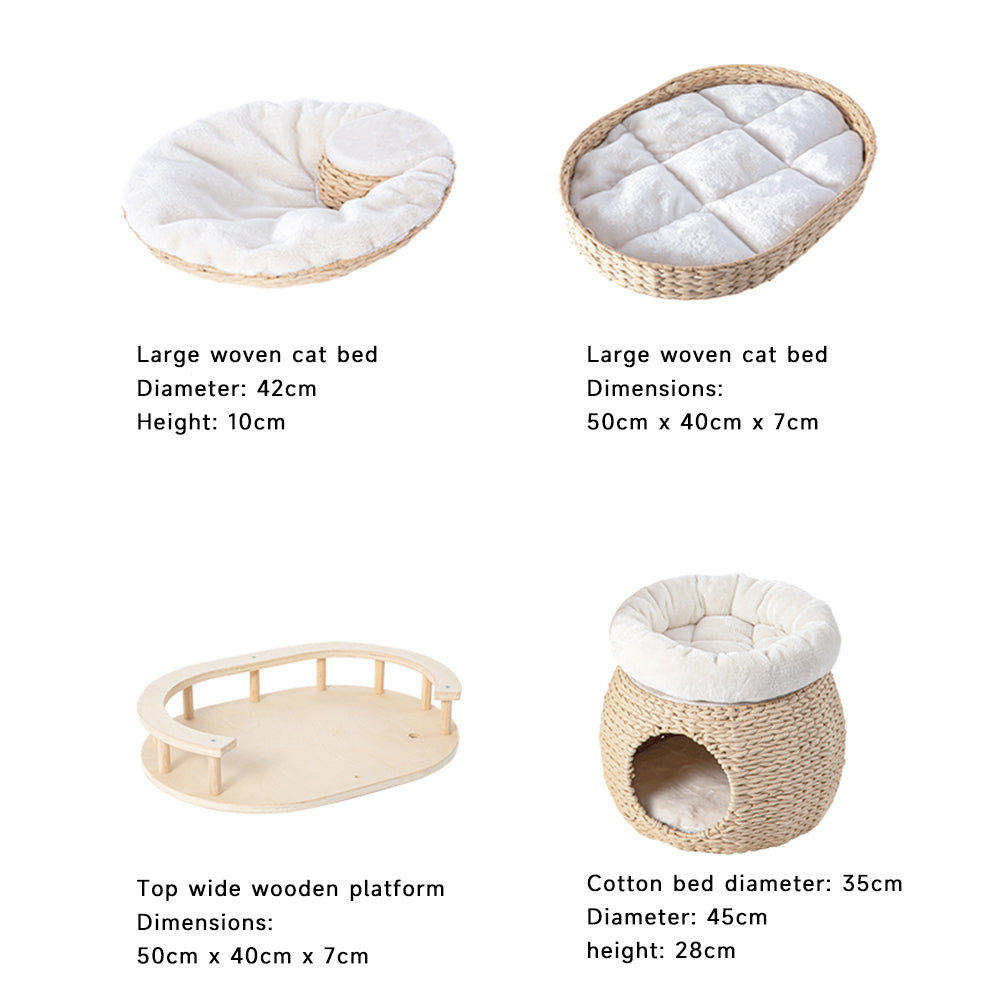 HONEYPOTCAT Cosy Woven Cat Perch - 141.5cm