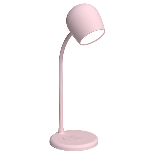 Kreafunk Ellie Lamp W/ Qi Charger And Bluetooth Speaker - Dusty Rose