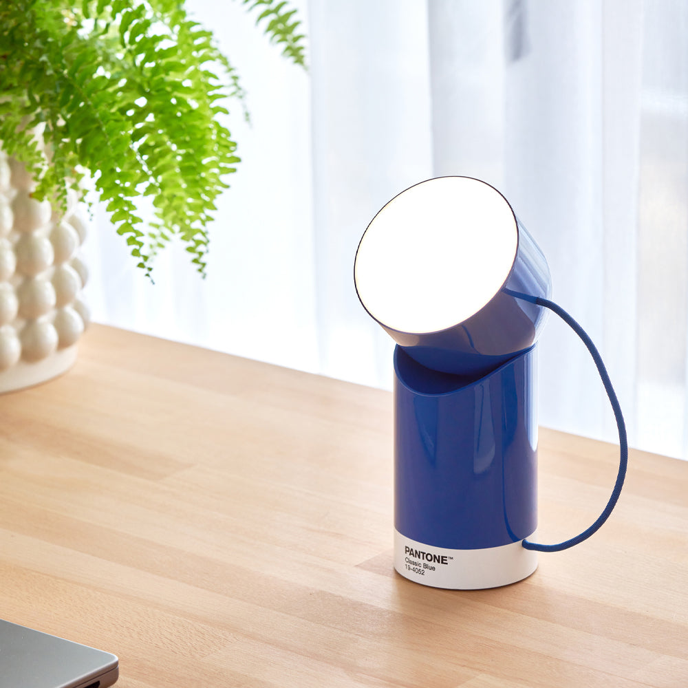 Lexon Orbe Portable Led Lamp With Moving Head PANTONE - Classic Blue