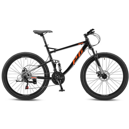 Progear Trail Dual Suspension MTB 26*19" Black Ember