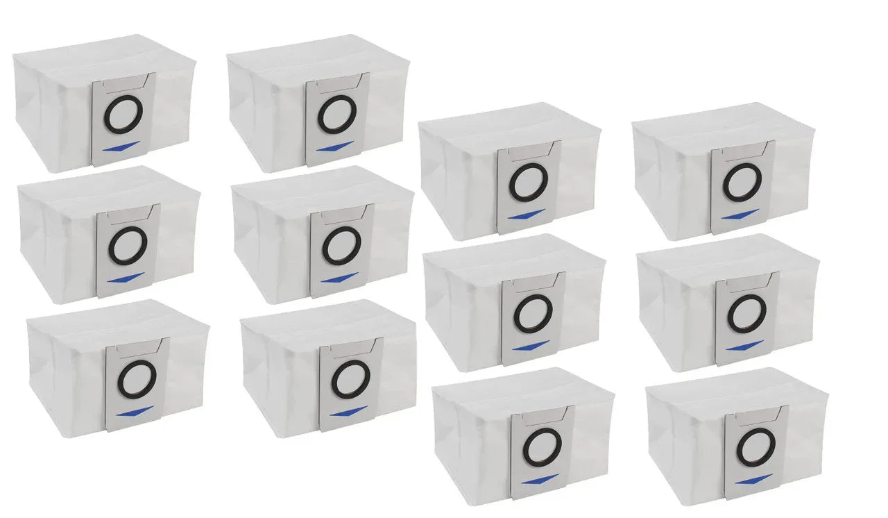 12 X Auto Empty Station Dust Bags For Ecovacs Deebot X1 Omni Series Robots - Mekamart Australia