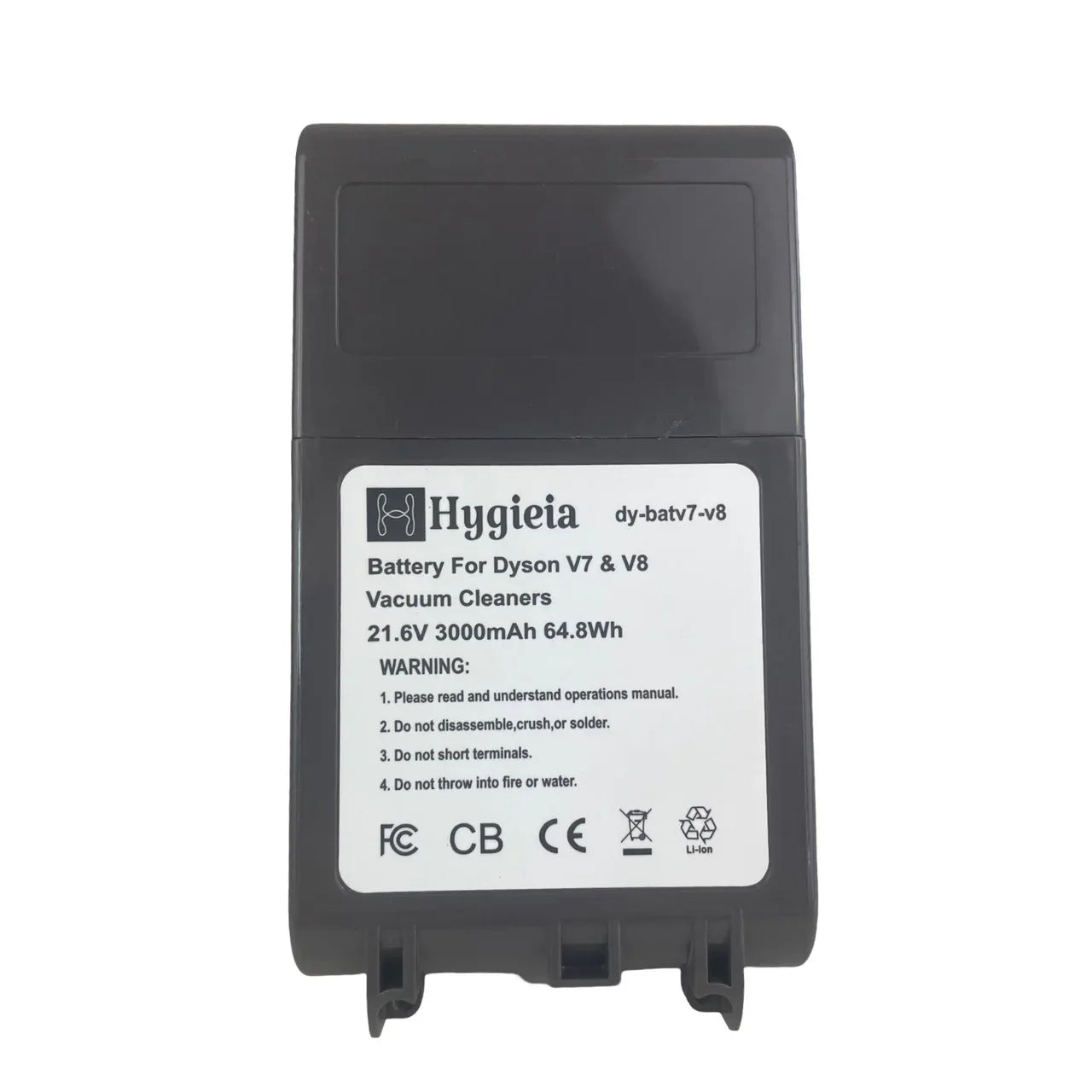 Hygieia Battery - Dual Fit For ALL Style Dyson V7 & V8 (SV10, SV11, SV25, SV37) Models - Mekamart Australia