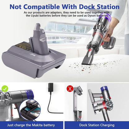Makita 18V To Dyson V7 & V8  Battery Converter / Adapter