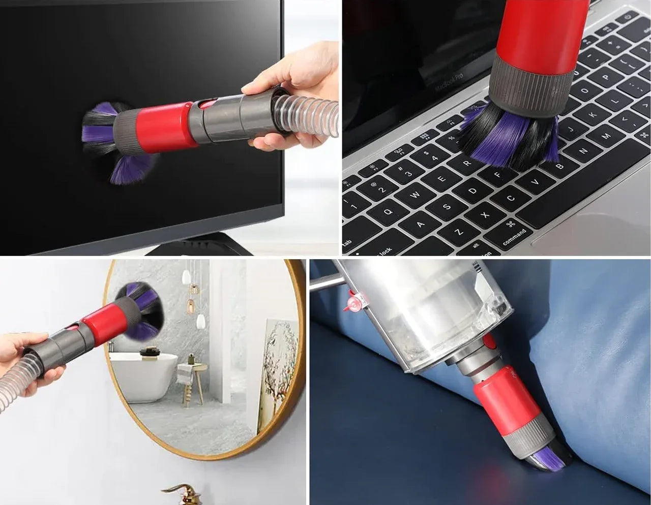 Scratch-Free, Self cleaning Dusting Brush for Dyson V7, V8, V10, V11, V12 & V15 - Mekamart Australia