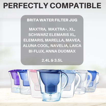 Hygieia 6 Pack - Water Jug Cartridge Filters - For Most Brita Water Jugs