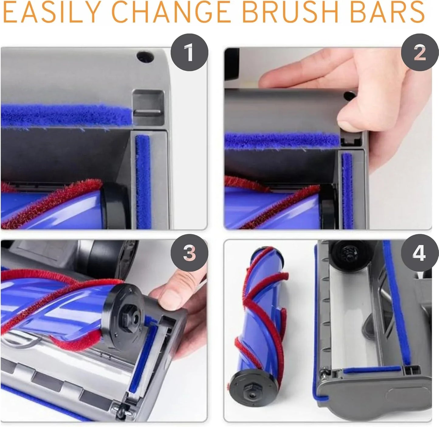 Motorhead & Fluffy Head Combo for Dyson V7 V8 V10 V11 V15 & Outsize - Mekamart Australia