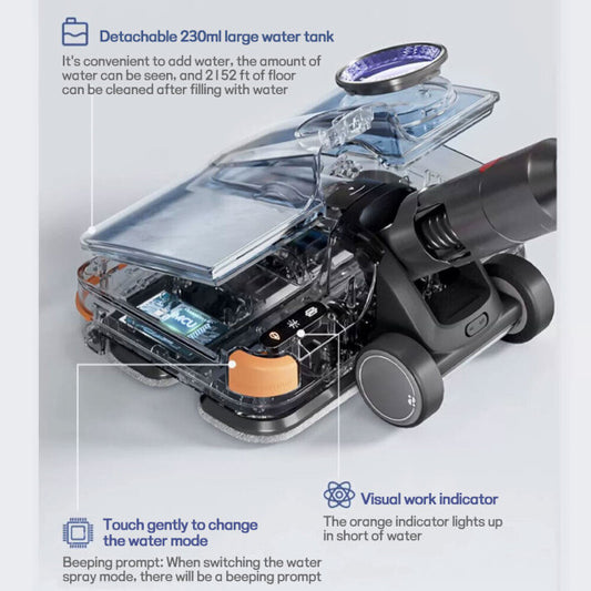 Hygieia T6 Wet Dry Mop Head -  For Dyson V7, V8, V10, V11, V15 & GEN5 Models