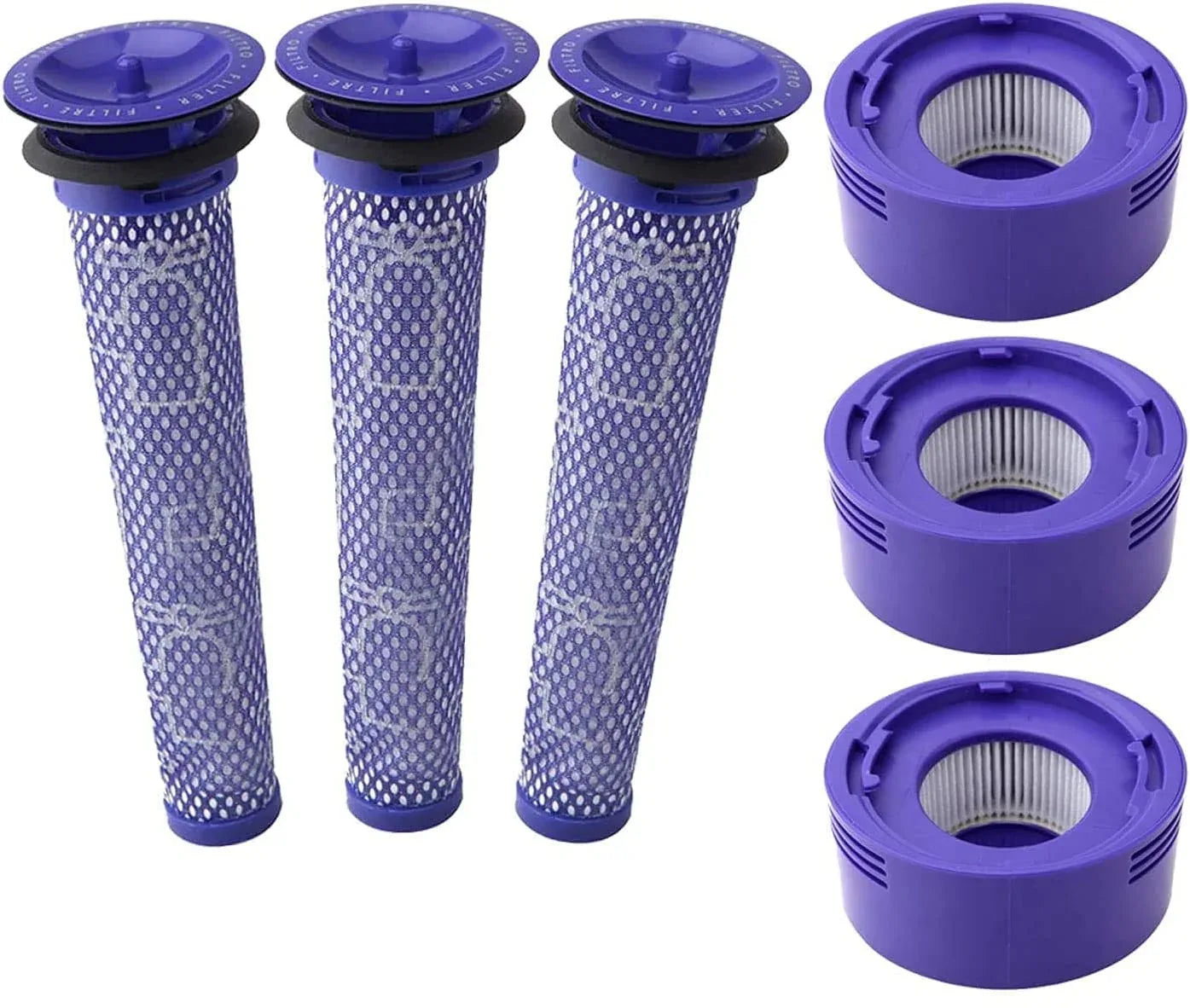 3 X Filter Kits for DYSON V7 (SV11, SV37) & V8 (SV10, SV25) Vacuum Cleaners - Mekamart Australia