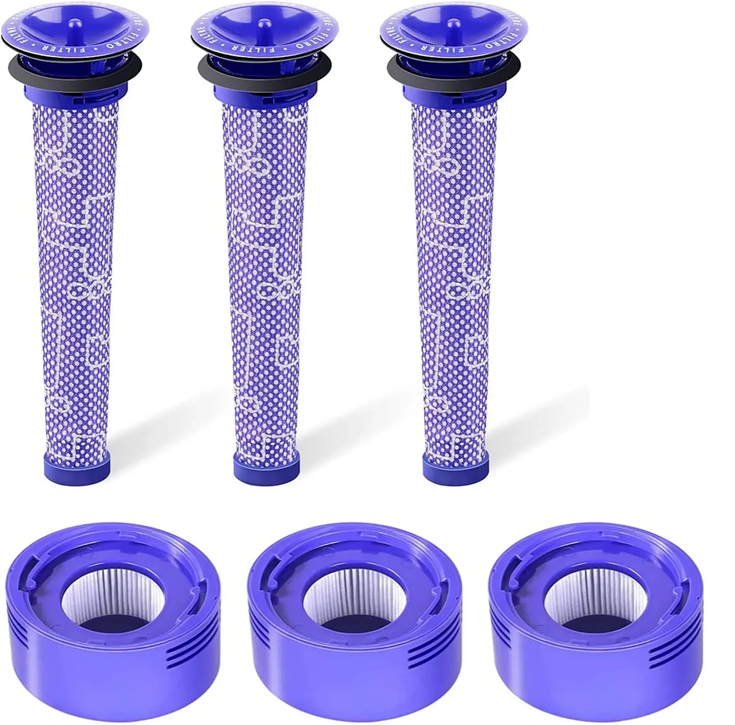 3 X Filter Kits for DYSON V7 (SV11, SV37) & V8 (SV10, SV25) Vacuum Cleaners - Mekamart Australia