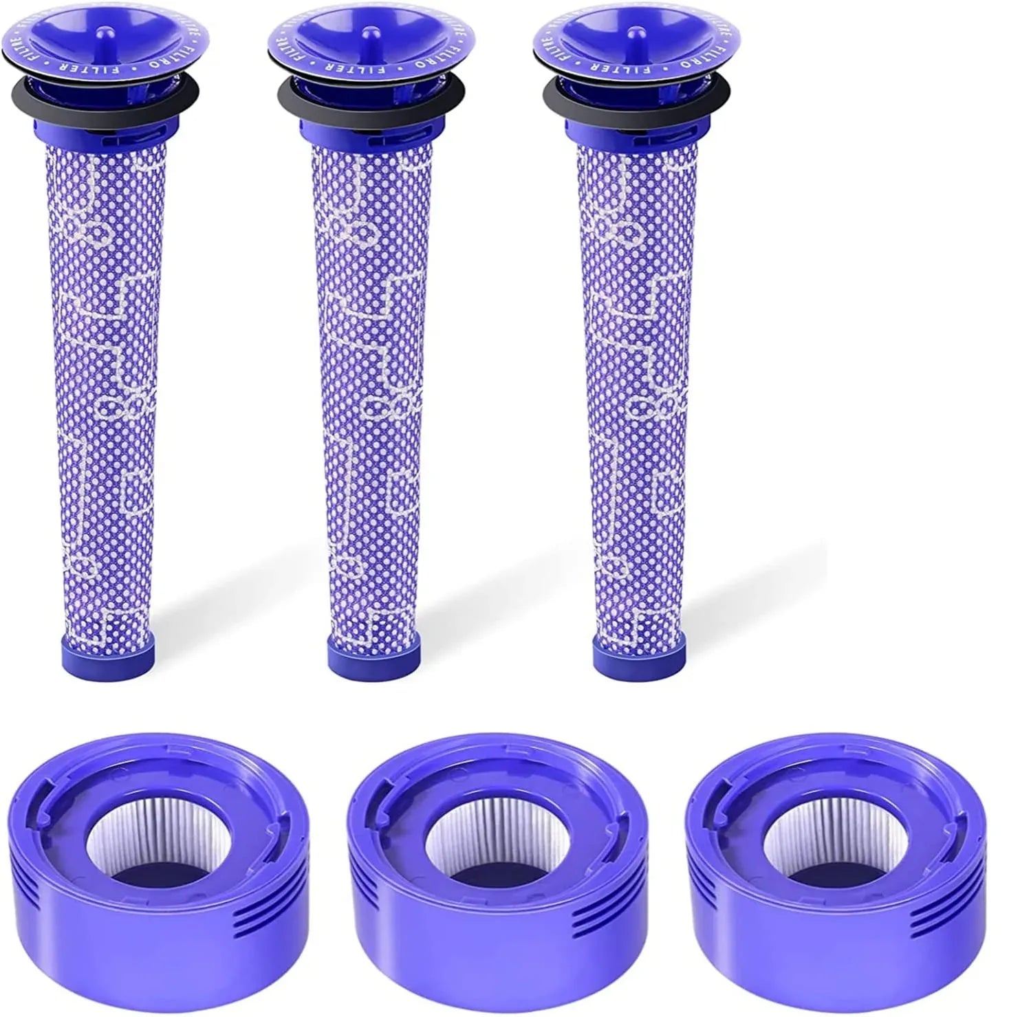 3 X Filter Kits for DYSON V7 (SV11, SV37) & V8 (SV10, SV25) Vacuum Cleaners - Mekamart Australia