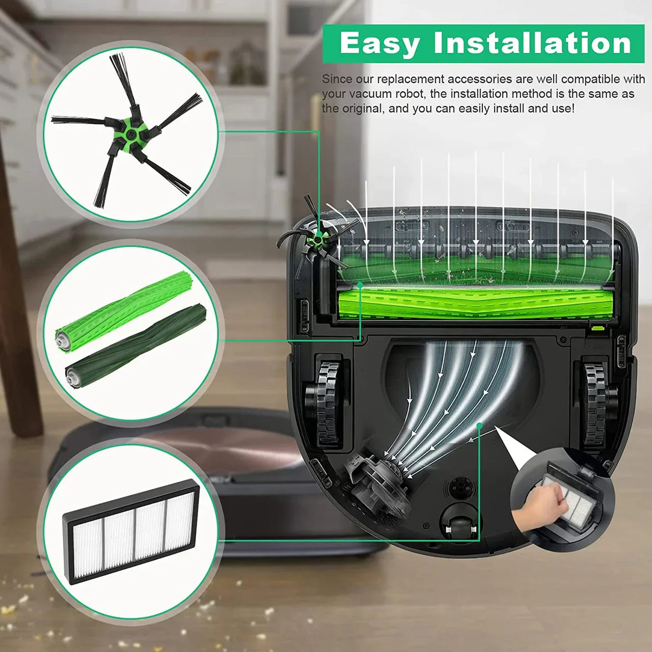 Replenishment Kit for iRobot Roomba S Series (S9 & S9+) Robotic Vacuum Cleaners - Mekamart Australia