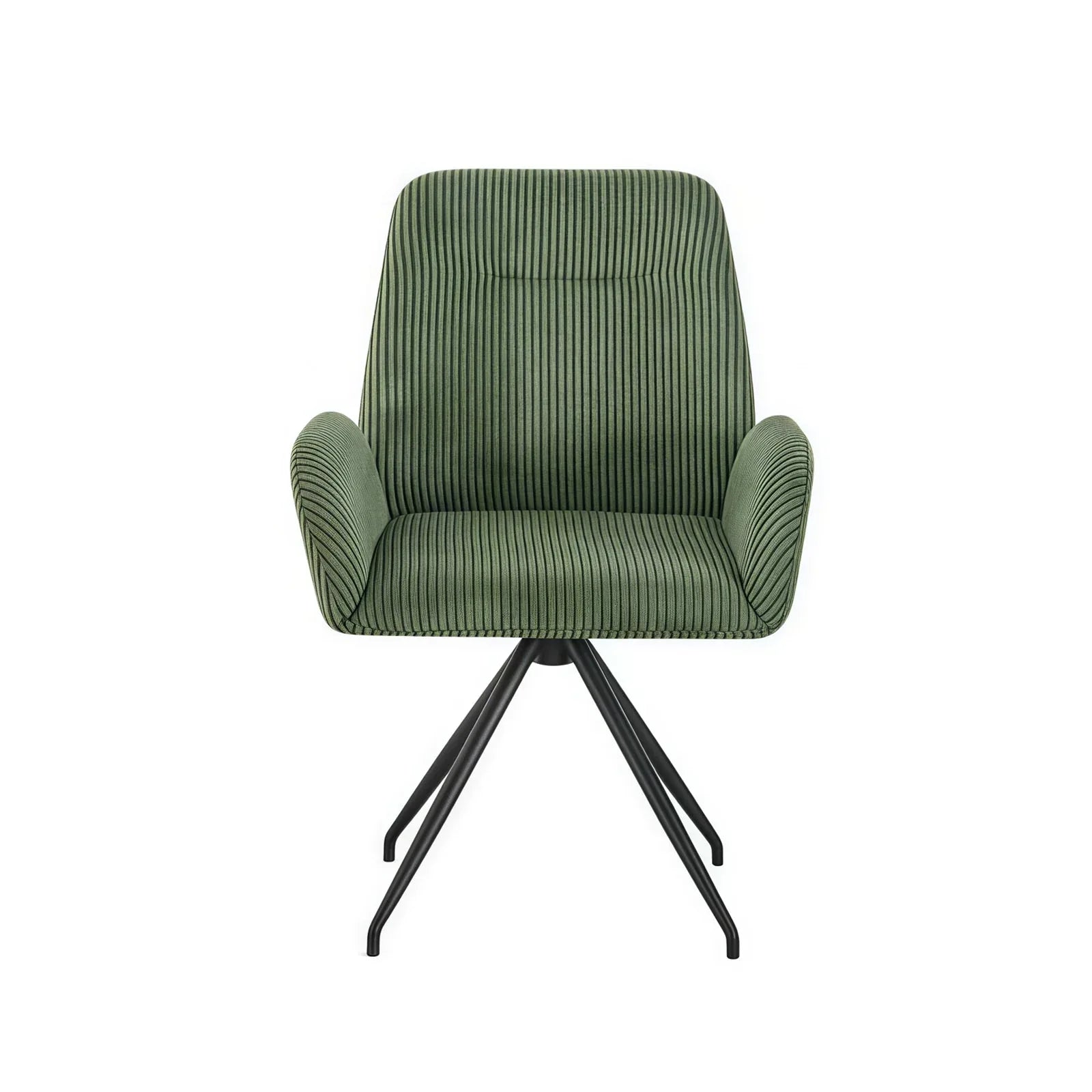 Dining Chair Linen Fabric Upholstered Seat Powder Coated Iron Legs - Mekamart Australia