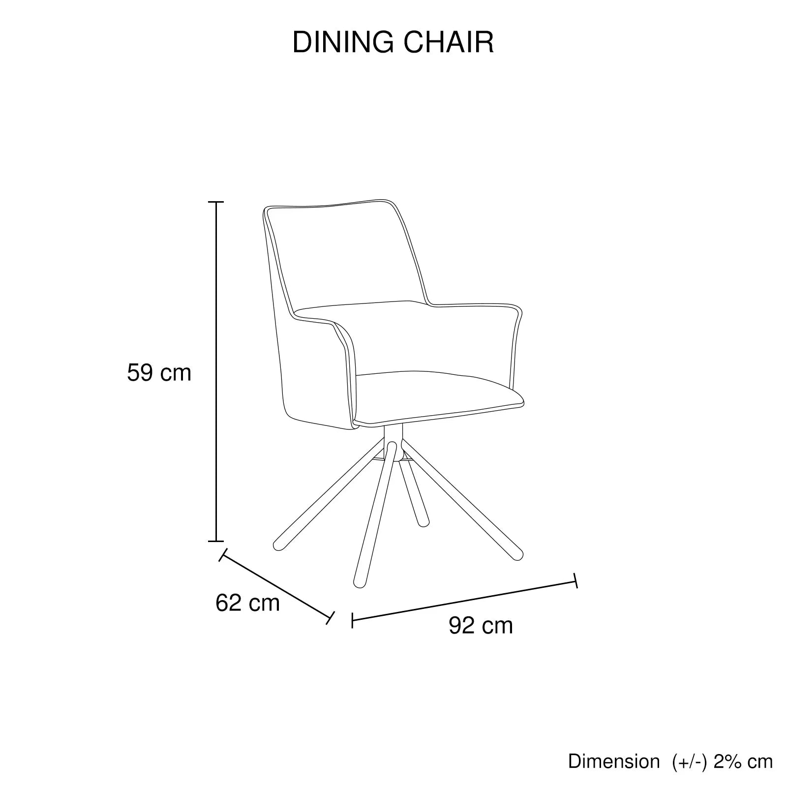 Dining Chair Green Linen Fabric Upholstered Seat Powder Coated Iron Legs - Mekamart Australia