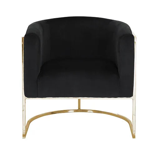 Vinatge Arm Chair Black Velvet - Mekamart Australia