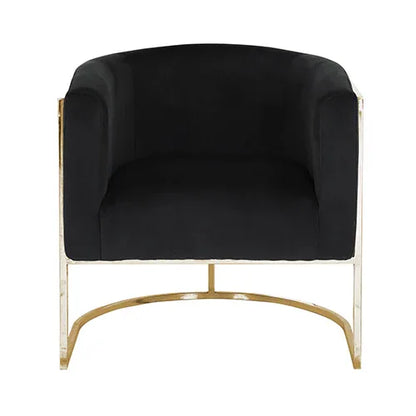 Vinatge Arm Chair Black Velvet - Mekamart Australia