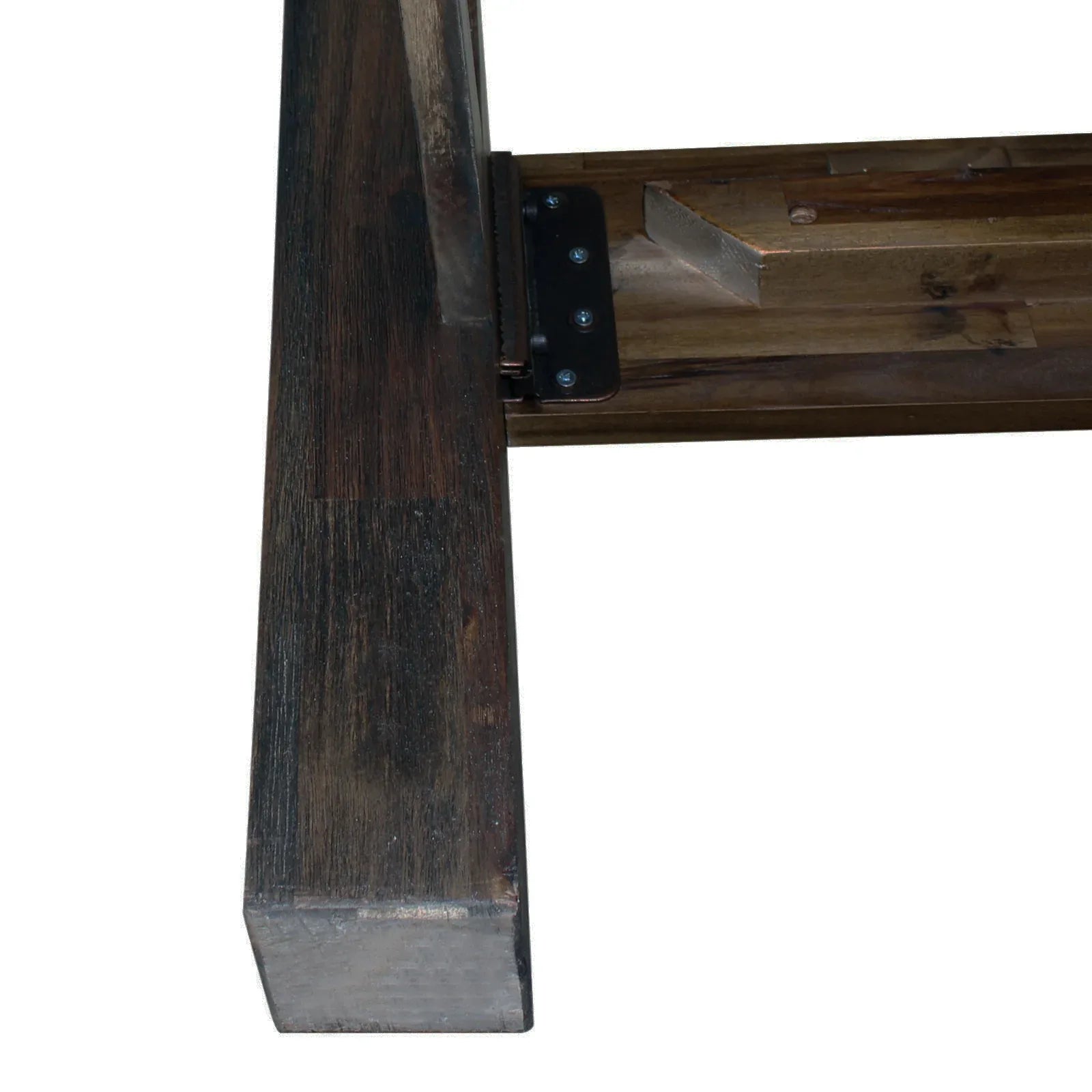 Bed Frame King Size in Solid Wood Veneered Acacia Bedroom Timber Slat in Chocolate - Mekamart Australia