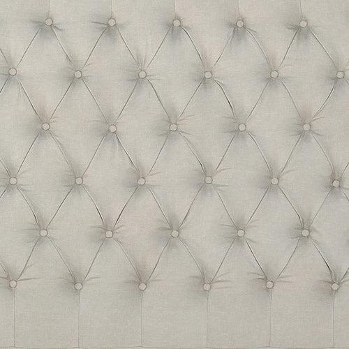 Bed Head Double Size French Provincial Headboard Upholsterd Fabric Beige